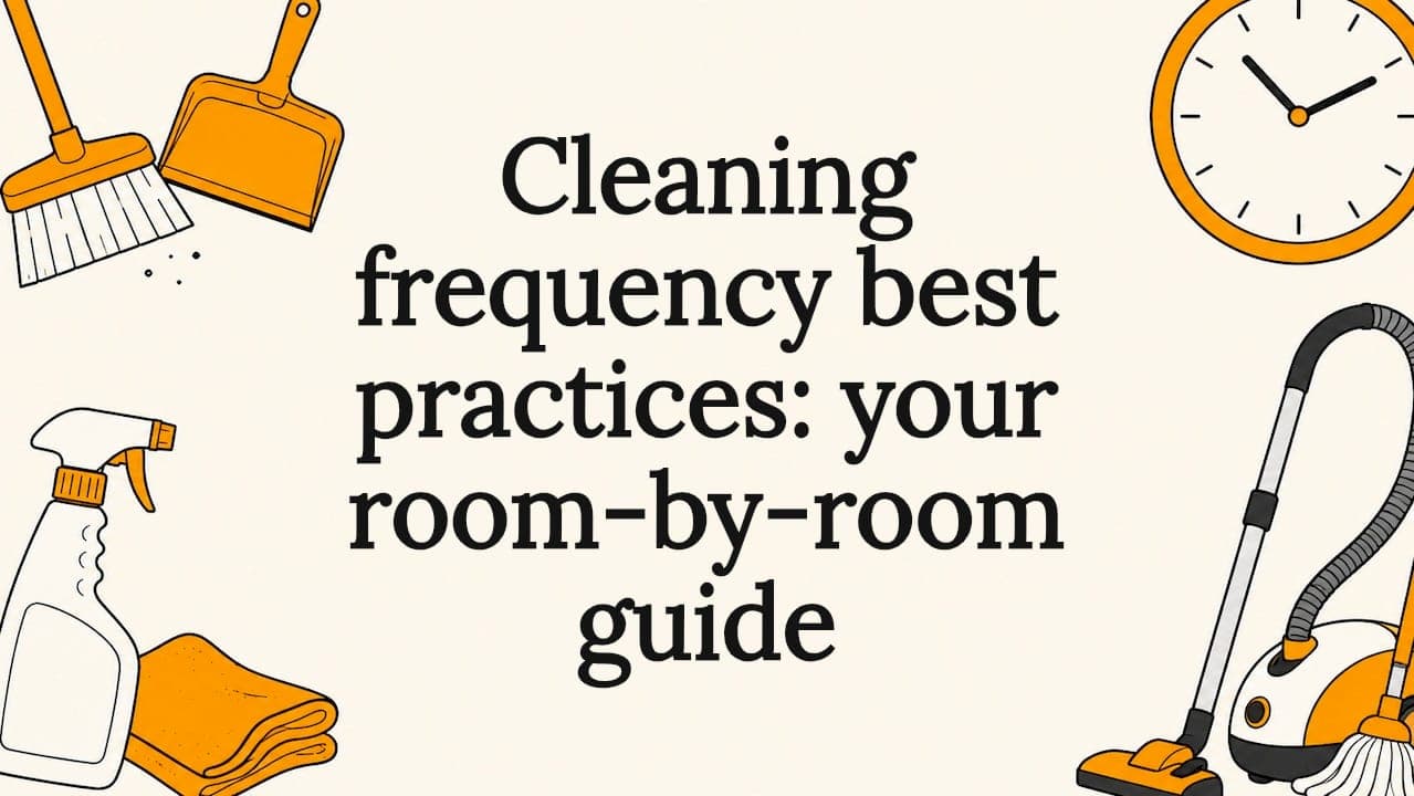 Cleaning frequency best practices: your room-by-room guide